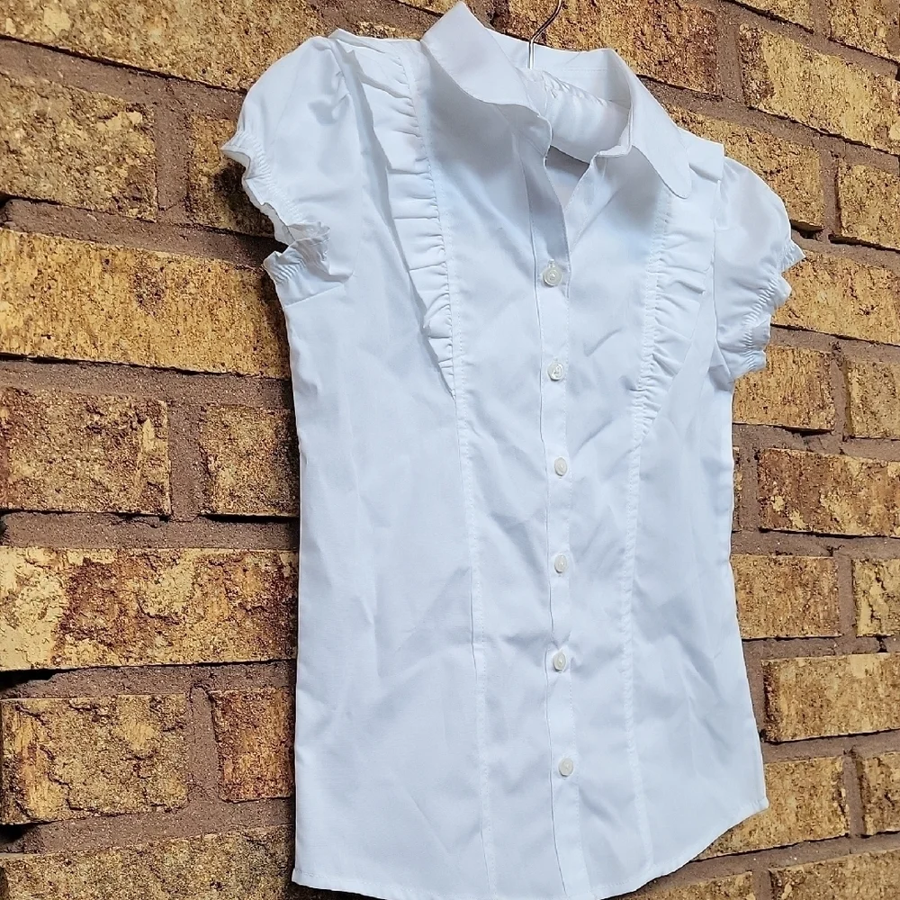 Nautica White Button Up School Uniform SIZE 7